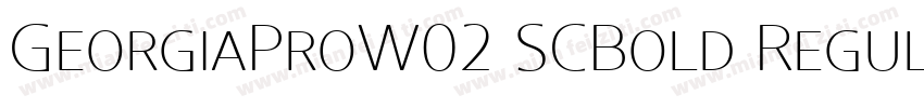 GeorgiaProW02 SCBold Regular字体转换
